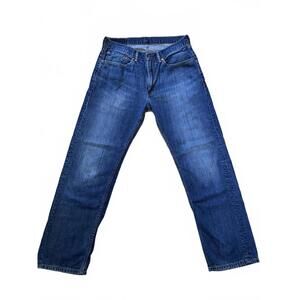 Levi’s 505 Straight Leg Men’s Jeans 34x32 Medium Wash Blue Denim Classic Fit
